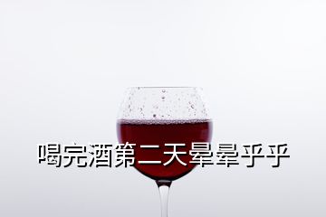 喝完酒第二天暈暈乎乎