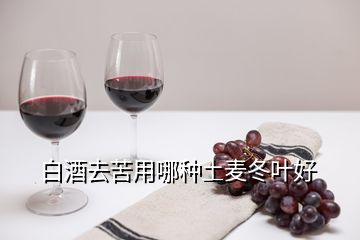 白酒去苦用哪種土麥冬葉好