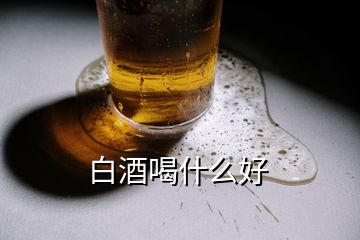 白酒喝什么好