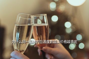 為什么同一品牌的白酒度數(shù)越高價(jià)格越貴呢