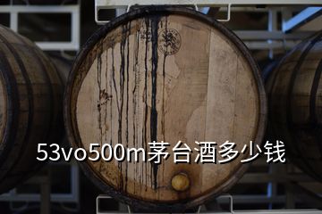 53vo500m茅臺(tái)酒多少錢