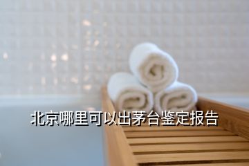 北京哪里可以出茅臺鑒定報告