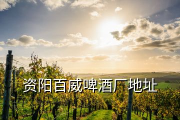 資陽百威啤酒廠地址