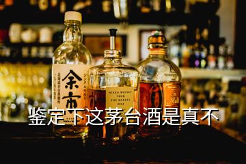 鑒定下這茅臺(tái)酒是真不