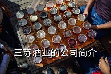 三蘇酒業(yè)的公司簡介