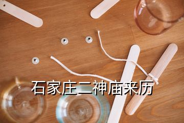 石家莊二神廟來(lái)歷