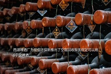 西湖啤酒廠為提倡環(huán)保新推出了空瓶回收服務(wù)規(guī)定可以用5個(gè)空啤酒