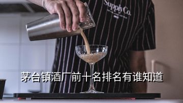 茅臺(tái)鎮(zhèn)酒廠前十名排名有誰(shuí)知道