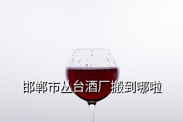 邯鄲市叢臺酒廠搬到哪啦