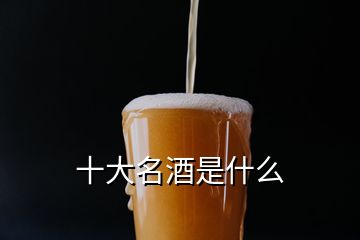 十大名酒是什么