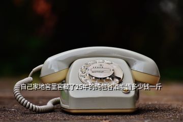 自己家地窖里窖藏了25年的純包谷酒能值多少錢(qián)一斤