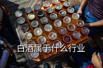 白酒屬于什么行業(yè)