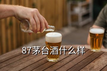 87茅臺(tái)酒什么樣