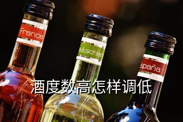 酒度數(shù)高怎樣調(diào)低