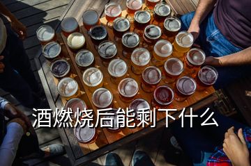 酒燃燒后能剩下什么