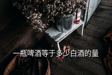 一瓶啤酒等于多少白酒的量