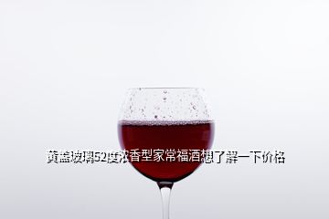 黃蓋玻璃52度濃香型家常福酒想了解一下價(jià)格