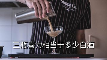 三瓶喜力相當于多少白酒