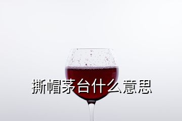 撕帽茅臺(tái)什么意思