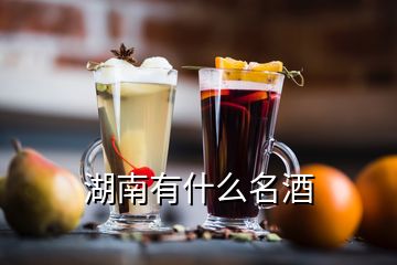 湖南有什么名酒