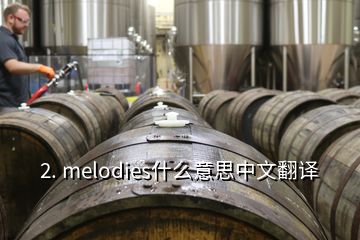 2. melodies什么意思中文翻譯