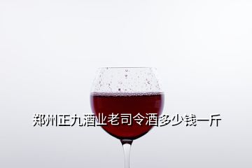 鄭州正九酒業(yè)老司令酒多少錢一斤