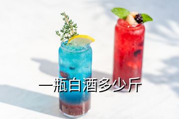 一瓶白酒多少斤