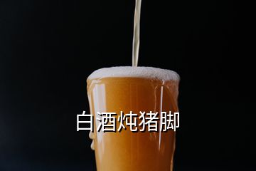 白酒燉豬腳