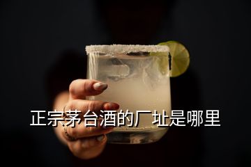 正宗茅臺(tái)酒的廠址是哪里