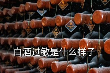 白酒過(guò)敏是什么樣子