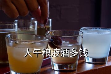 大午糧液酒多錢