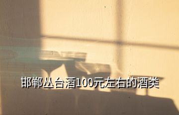 邯鄲叢臺酒100元左右的酒類