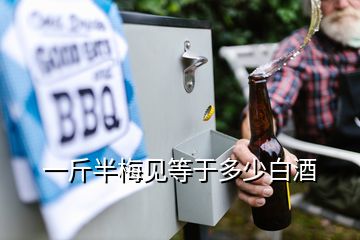 一斤半梅見等于多少白酒