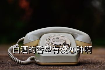 白酒的香型有沒20種啊