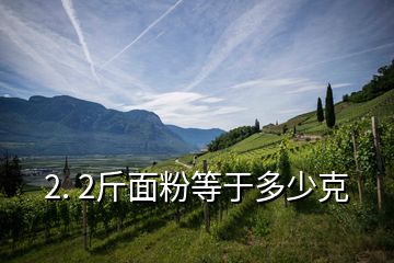 2. 2斤面粉等于多少克