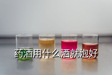 藥酒用什么酒就泡好