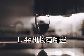 1. 4e機(jī)場(chǎng)有哪些