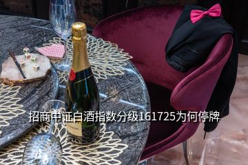 招商中證白酒指數(shù)分級(jí)161725為何停牌