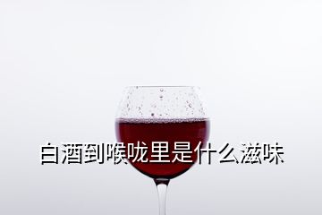 白酒到喉嚨里是什么滋味