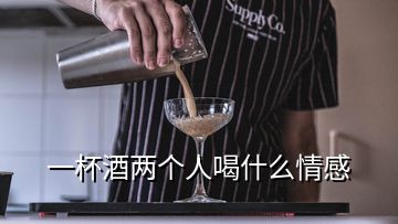 一杯酒兩個人喝什么情感