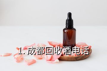 1. 成都回收酒電話