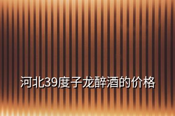 河北39度子龍醉酒的價格