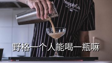 野格一個人能喝一瓶嘛