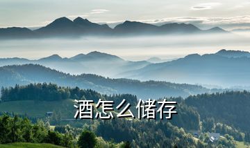 酒怎么儲(chǔ)存