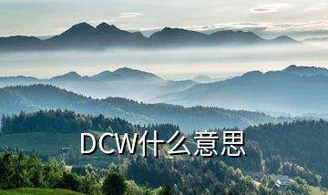 DCW什么意思