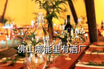 佛山哪能里有酒廠