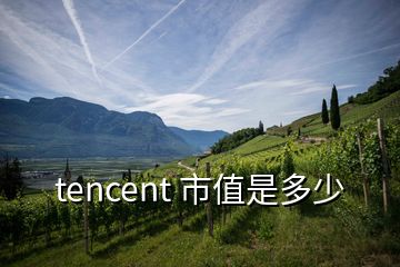 tencent 市值是多少