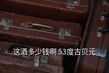 這酒多少錢啊 53度古貝元