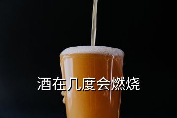 酒在幾度會(huì)燃燒