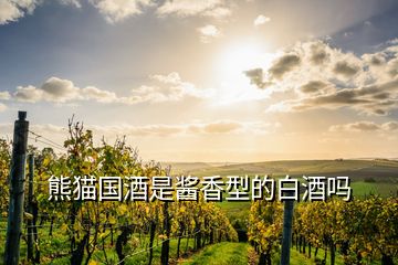 熊貓國酒是醬香型的白酒嗎